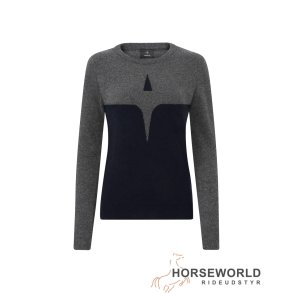 Trolle Projects Extra Fine Wool Starlogo Sweater - Navy/Gr