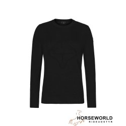 Trolle Projects Cashmere Wool Logo Crew Sweater - Black