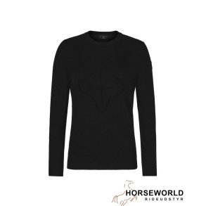 Trolle Projects Cashmere Wool Logo Crew Sweater - Black