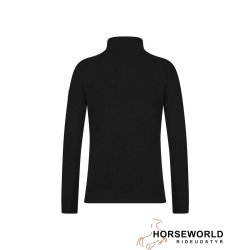 Trolle Projects Cashmere Faded Logo Turtleneck - Sort