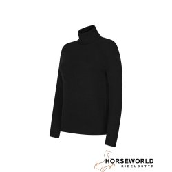 Trolle Projects Cashmere Faded Logo Turtleneck - Sort