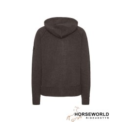 Trolle Projekts Loose Fit Extra Fine Merino Zip Hoodie - Terra Brown