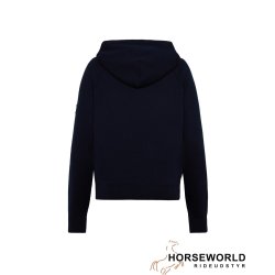 Trolle Projects Loose Fit Extra Fine Merino Hoodie - Navy