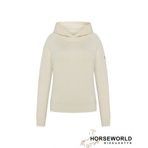 Trolle Projects Loose Fit Extra Fine Merino Zip Hoodie - Off White