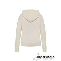 Trolle Projects Loose Fit Extra Fine Merino Zip Hoodie - Off White
