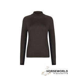 Trolle Projects Tech Half Zip Merino Wool Jumper - Terra/Sort