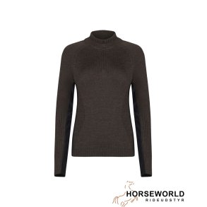 Trolle Projects Tech Half Zip Merino Wool Jumper - Terra/Sort
