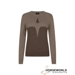 Trolle Projects Extra Fine Merino Starlogo Sweater - Terra/Light Terra