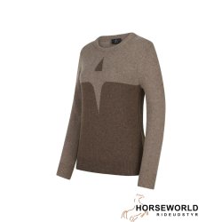 Trolle Projects Extra Fine Merino Starlogo Sweater - Terra/Light Terra
