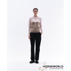 Trolle Projects Cashmere & Wool Star Logo Crew Sweater - Rosa/Sand