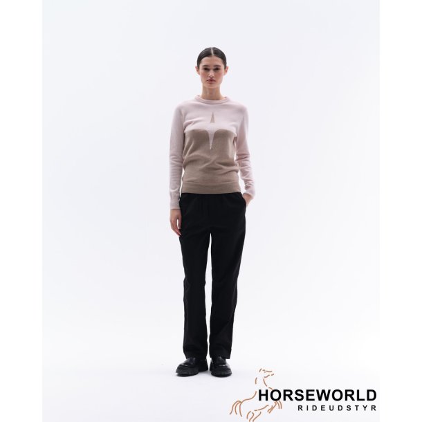 Trolle Projects Cashmere &amp; Wool Star Logo Crew Sweater - Rosa/Sand