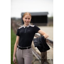 Trolle Projects Tech Piquet Polo T-Shirt - Sort/Faded Rose