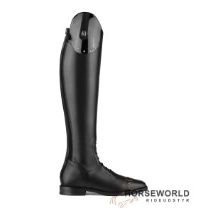 Cavallo Linus Dressage Ridestvler m. Lak & Sten - Sort