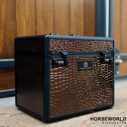 Imperial Riding Grooming Box - Brown Croco