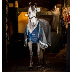 Horseware Amigo Bravo 12 Plus Bundle 50g m. 100g &amp; 200g Liner - Grey/Titanium Grey/Silver