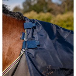 Horseware Amigo Bravo 12 Plus Bundle 50g m. 100g &amp; 200g Liner - Grey/Titanium Grey/Silver