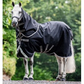 Horseware Amigo Bravo 12 Plus Bundle 50g m. 100g & 200g Liner - Grey/Titanium Grey/Silver