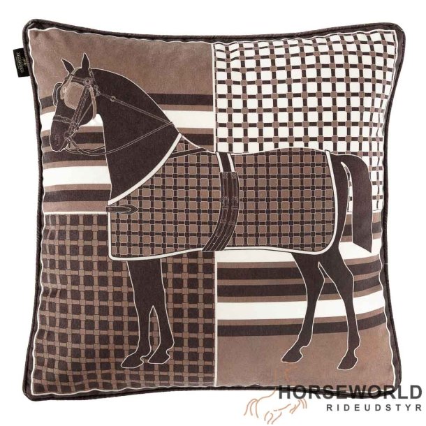 Adamsbro Blanket Horse New Luxury Line 55x55 cm Pude - Brun