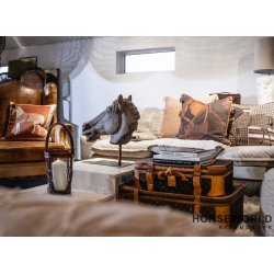 Adamsbro Deco Horse New Luxury Line 55x55 cm Pude - Brun