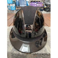 Samshield 2.0 Miss Shield Ridehjelm Glossy Crystal Comet Light - Sort/Jet Black/Black Chrome