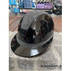 Samshield 2.0 Miss Shield Ridehjelm Glossy Ultra Fine Rock - Sort/Night Shade/Matt Black