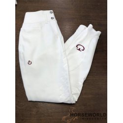 CT Line System Full Grip Ridebukser - Hvid m. sort logo