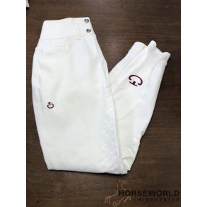 CT Line System Full Grip Ridebukser - Hvid m. sort logo