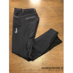 Equiline Pantalone Brne Ridebukser Full Grip - Navy