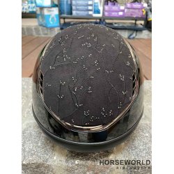 Samshield 2.0 Miss Shield Ridehjelm Glossy Crystal Leaf - Sort/Sort/Black Chrome