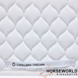 CT Circular Quilted Dressur Underlag - Hvid