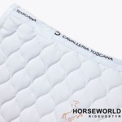 CT Circular Quilted Dressur Underlag - Hvid
