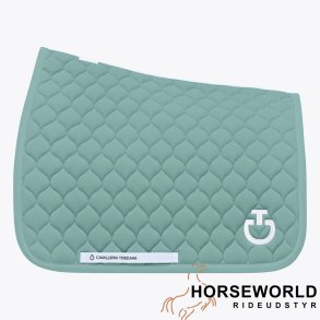 CT Circular Quilted Dressur Underlag - Light Teal Green