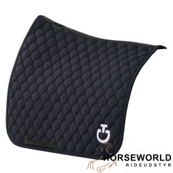 CT Circular Quilted Dressur Underlag - Navy