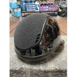 Samshield 2.0 Miss Shield Ridehjelm Glossy Crystal Fabric - Sort/Summer Nights/Matt Black