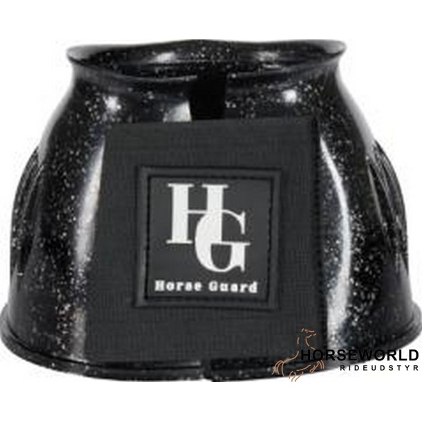 HG Gummiklokker Med Glimmer - Sort