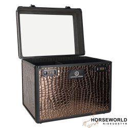 Imperial Riding Grooming Box - Brown Croco