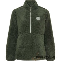 Equipage Joelle Teddy Bluse - Forest Green