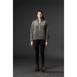 Equipage Joelle Teddy Bluse Brn - Forest Green