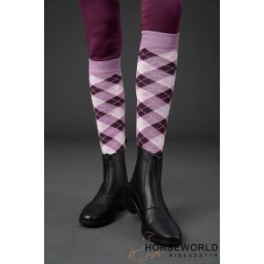 Equipage Lax Argyle Sokker - Very Grape
