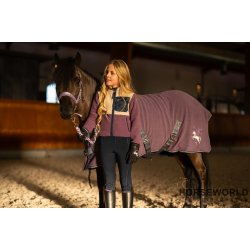 Equipage Minna Zip Fleecejakke - Montana Grape 