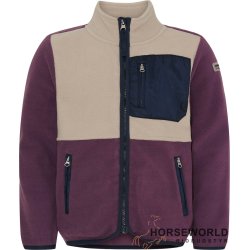 Equipage Minna Zip Fleecejakke - Montana Grape 