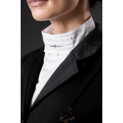 Equipage Swift Plastron m. Sten - Hvid/Slv