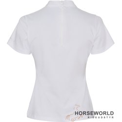 Equipage Tessa SS Crystal Showshirt - Hvid/Slv