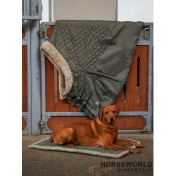 Eskadron Platinum Hundetppe Glossy Fauxfur 70x100cm - Ashgreen