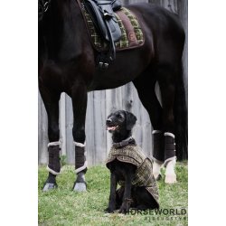 Eskadron Platinum Mesh Faux Fur Gamacher - Teak Brown