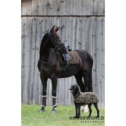 Eskadron Platinum Mesh Faux Fur Gamacher - Teak Brown