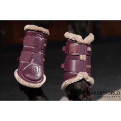 Eskadron Heritage Glamslate Fauxfur Gamacher - Cassis