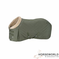 Eskadron Platinum Stalddkken m. Faux Fur - Ashgreen