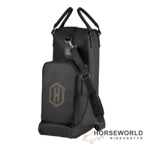 Eskadron Heritage Faux Leather Stvler & Ridehjelm Taske - Sort