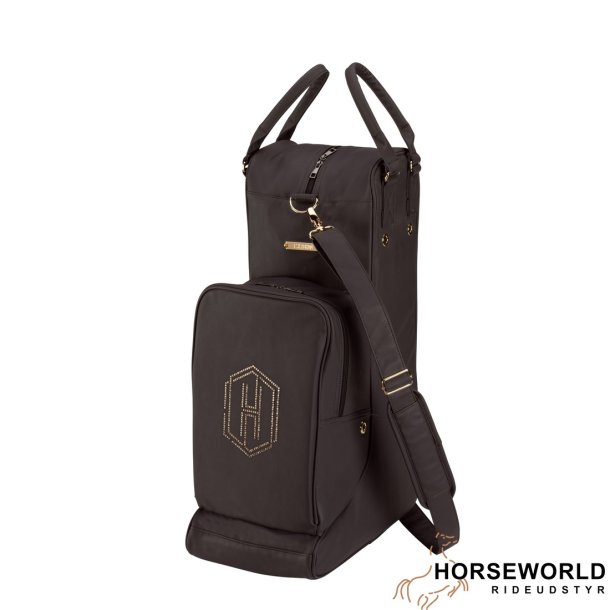 Eskadron Heritage Faux Leather Stvler &amp; Ridehjelm Taske - Black Truffle 